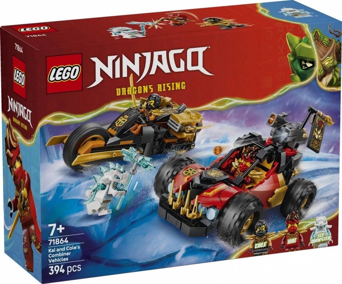 71864 Ninjago Wielofunkcyjne pojazdy Kaia i Cole’a