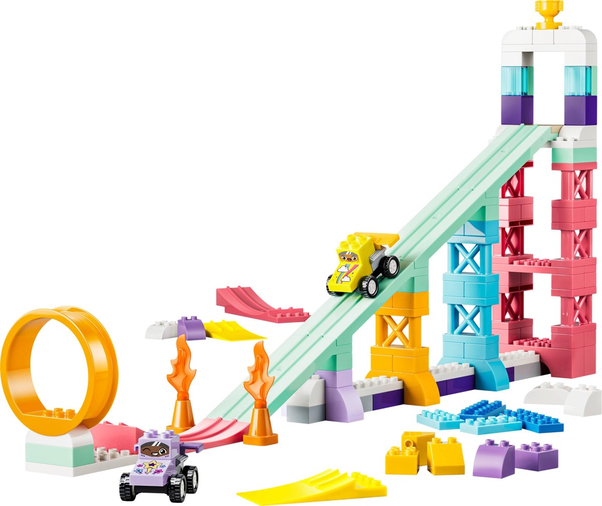 10478 DUPLO Kreatywne rampy 3 w 1 z pojazdami