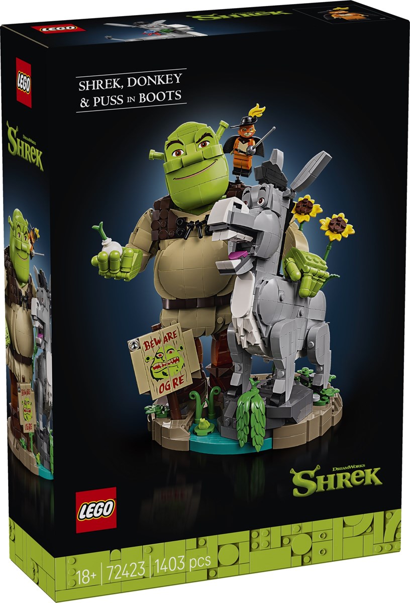 72423 Icons Shrek, Osioł i Kot w butach