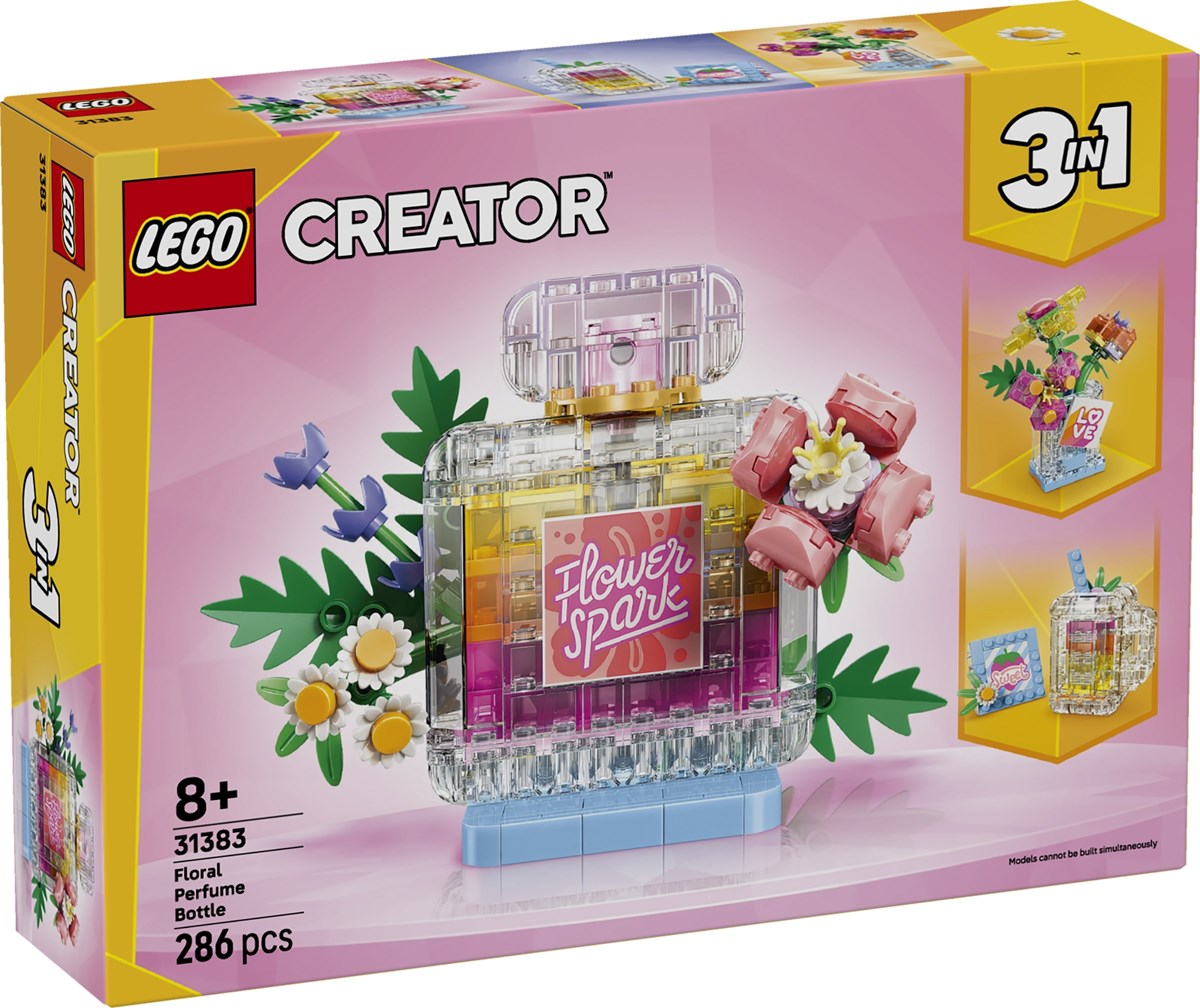 31383 Creator 3 w 1 Flakon perfum z kwiatową ozdob