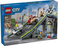 60460 CITY Tor z rampami dla wyścigówek