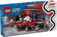 60443 CITY F1® Pit stop bolidu Ferrari