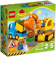 10812 DUPLO Ciężarówka i koparka gąsienicowa