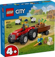 60461 CITY Czerwony traktor z przyczepą i owcą